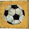 Ball Green & Yellow by Michael Mullan 14" x 14" Canvas Wall Art (Set of 2)